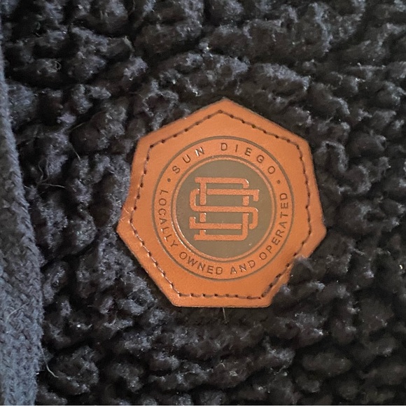 SUN DIEGO • Black Teddy Bear High Loft Hoodie - S - Picture 2 of 12